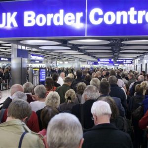 UK Border Control at Airport