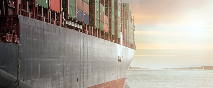 large container ship for global relocation services 