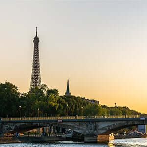 The Eiffel Tower in Paris, France