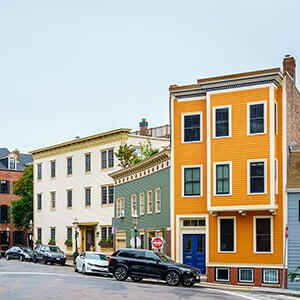 Charlestown, a historic neighbourhood of Boston, USA