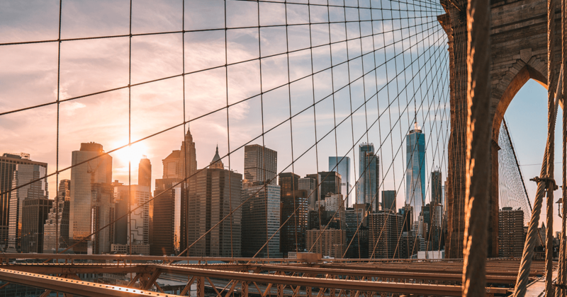 View from Brooklyn Bridge, USA