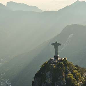 Christ the Redeemer statue in Rio de Janeiro, Brazil