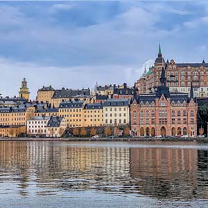 View of Stockholm, Sweden from the water