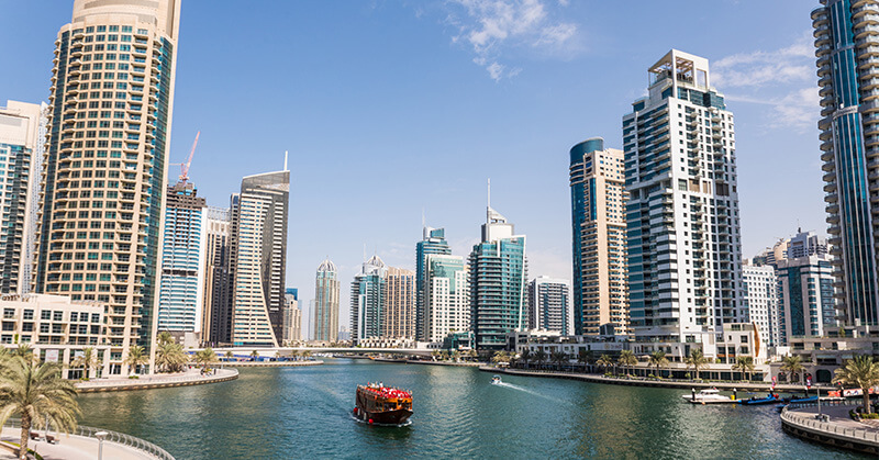 Modern City Of The Luxury Center Of Dubai, United Arab Emirates