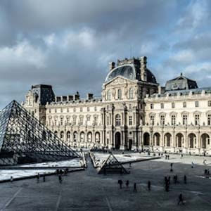 Le Louvre Museum in Paris, France