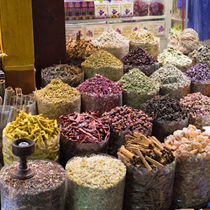 Spices on sale in Dubai