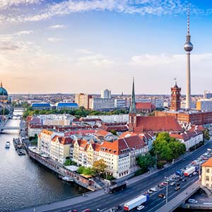 Berlin city view in Germany