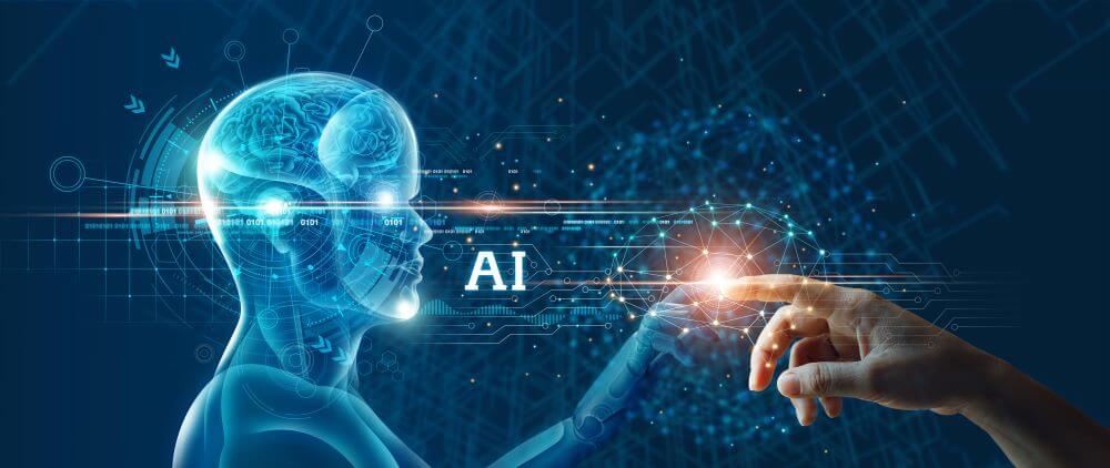 Connecting-human-data-mindset-artificial-intelligence-ai-digital-data-machine-learning-web