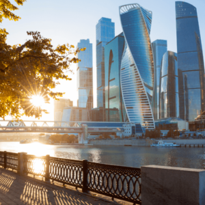 Moscow City International Business Centre in Russia
