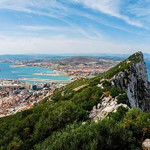 Gibraltar Rock and seafront