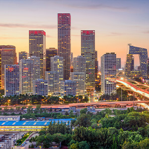 Beijing skyline at dusk Beijing skyline at dusk