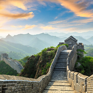Great Wall of China at Sunrise Great Wall of China at Sunrise