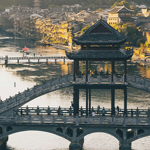 Sunset view of Fenghuang, China Sunset view of Fenghuang, China