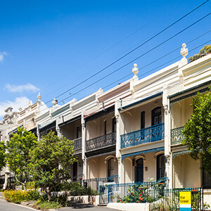 An image of the nice terrace houses in Paddington Sydney An image of the nice terrace houses in Paddington Sydney